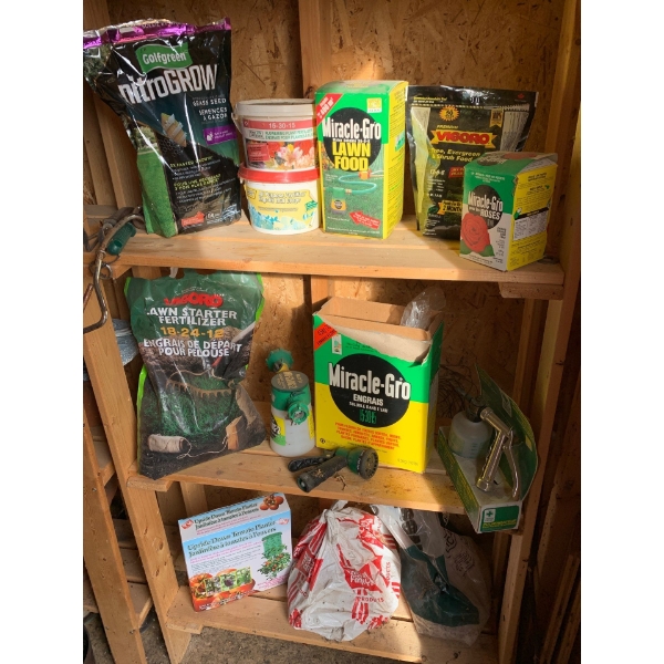 Lawn and  Garden Supply Lot
