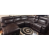 Image 1 : Gorgeous Genuine Leather Modular L Shaped Sofa w/ Power Recliner  109x47x36