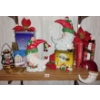 Image 2 : Light Up Cresent Santas w/ Assorted Holiday Decor