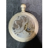 Image 3 : Silver-Tone Pocket Watch with Roman Numerals and Open Movement