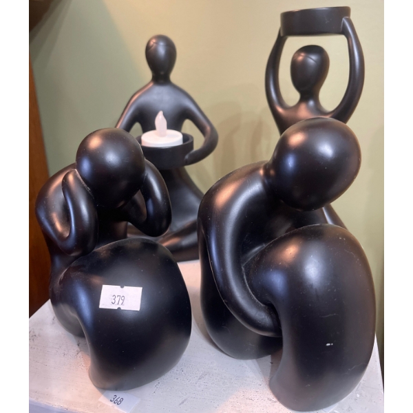 Black Abstract Polystone