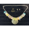 Image 1 : Collection of Multicoloured Stone Pendants and Necklace