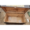 Image 3 : Wood and Metal Bound Trunk With Curved Top, 20 in x 34 in x 17 in