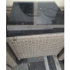 Image 8 : Two Outdoor Patio Chairs  27.5 W, 26 D, 29.5 T w/ Cushions and Side Table 18 W,18 D, 17.5 T