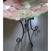 Image 3 : Birdbath 18" Top, 22 h, Plant Stand 13" Top, 33 h, White Patio Chairs 24 w, 24 d, 42.5 h and More!
