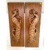 Image 2 : Mid Century Peacock Decor w/ Metallic Vase 25T