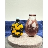 Bird and Floral Snuff Bottles with a Spoon 2.5H