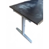 Image 3 : Rectangular Black Office Desk with Silver Metal Legs