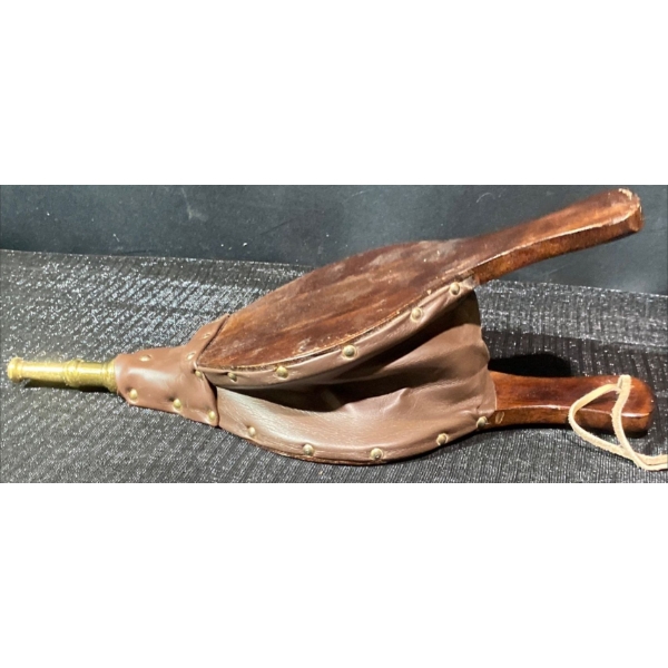 Vintage Leather Fireplace Bellow