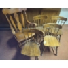 Image 1 : Group of 4 Side Chairs 17 W, 17 D, 32 T and Rocking Chair 26 W, 18 D, 44 T 