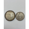 Image 1 : 1967 Canadian Silver Dollar and 1965 silver Canadian 50 cent piece 80% 34.96 grams .
