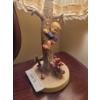 Image 2 : Hummel Table Lamp with Child and Dog and Fabric Shade