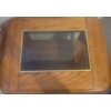 Image 2 : Wood, Glass & A Touch of Brass Side or End Table *** Watch for Matching Coffee Table*** 
