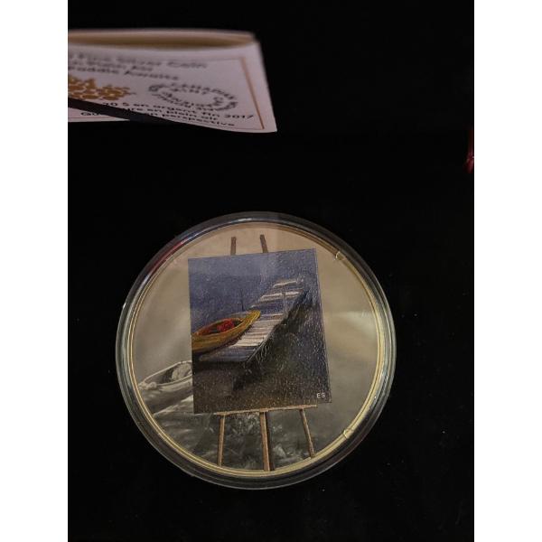 2017 $20 En Plein Air: A Paddle Awaits - Pure Silver Coin
