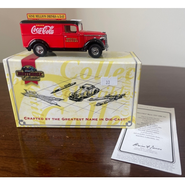 1937 GMC Van Coca Cola Matchbox Collectibles
