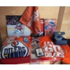 Image 1 : Oilers T-Shirts, Scarves, Luggage tags, Programs and Official game Used Ice