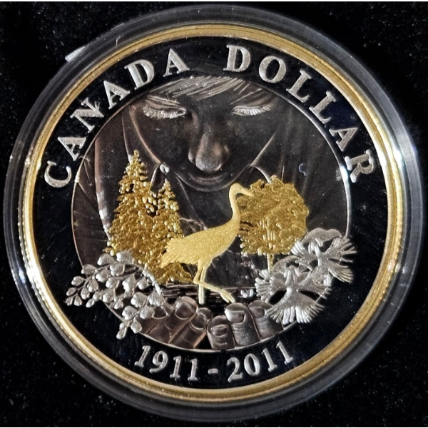 2011 Parks Canada 100th Anniversary - 92.5% Sterling Silver Dollar 