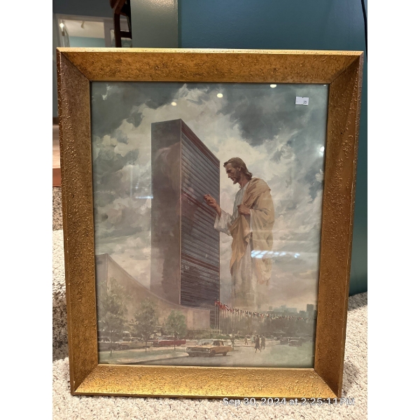 Harry Anderson Prince Of Peace - United Nations Print 19 x 23