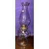 Image 1 : Vintage Eagle Clear Glass Kerosene Oil Lamp w/Burner & Chimney (13"tall)