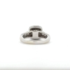 Image 4 : White Gold Ring with 0.35 ct Natural Diamond and Diamond Halo- 14 K Stamped
