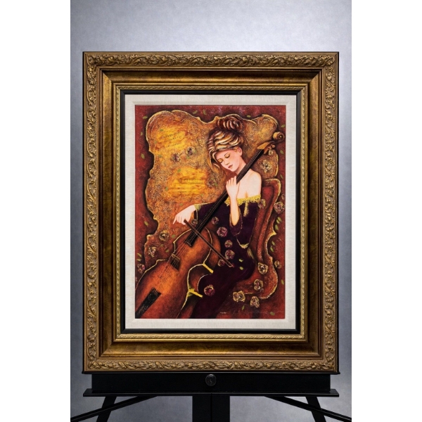 Charles Lee titled unforgettable Giclee in Color on Canvas with Hand embellishment Signed in Pigment