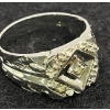 Image 2 : 10K Gold and Diamond Men's Ring (total weight 5.8g)