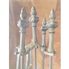 Image 2 : Cast Iron & Brass Fire Place Toolsets  & Holders X 2
