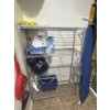 Image 1 : Metal shelf (contents and ironing board included)