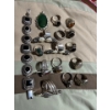 Image 1 : Collection of 925 March Silver Rings And Bracelet