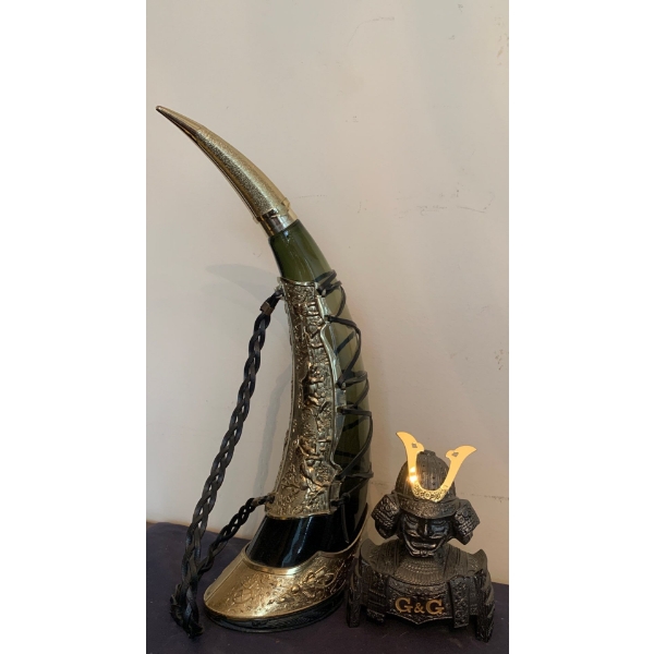Horn Decanter w/ Asian Warrior 16T