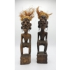 Image 1 : Adu Zatua Ancestor Figures From Nias Island, Indonesia 19''&18''INCHES HEIGHT 