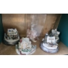 Image 2 : Hawthorn Village Light-up Xmas Decor, Hand Painted Mini Steins, Shells, Miniatur Cast Iron Stove