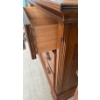 Image 3 : Stunning! Ashley Signature Collection Walnut Dressing Table w/ Seashell Detail & Mirror 73x18x84