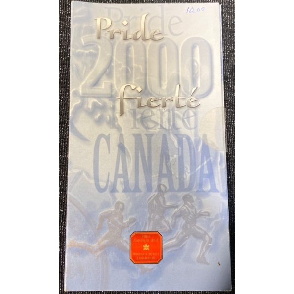  2000 Canadian 25 Cent Pride Millennium Coloured Coin