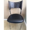 Image 2 : Trendy Glass Top Kitchen Table & Black Backed Chairs  34" diameter
