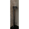Image 2 : Black Decorative Floral Ornate Vase & Black Metal Floor Candle Holder for Pillar Or Taper Can