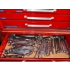 Image 8 : Mastercraft Rolling Tool Chest- Red Multiple Drawered Tool Box Full Of Various Tools & Garage Goodie