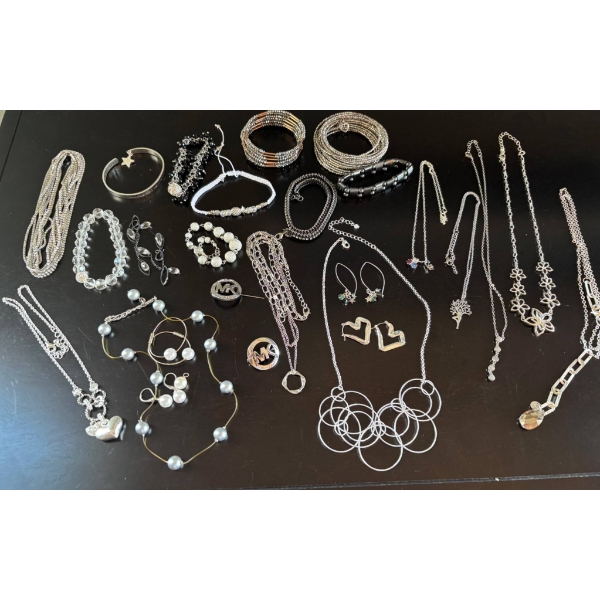 Costume Jewelry Including Necklaces, Bracelets, Earrings, and Rings
