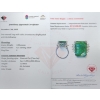 Image 3 :  Silver Emerald gemstone Ring 5.9 ct Certified ($19,588 Appraisal)