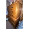 Image 2 : Six Drawered Vilas Mid Century HighBoy Dresser  32"x 18" x 48"tall