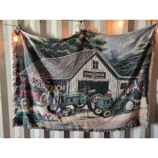 John Deer Tapestry/Blanket 73 inches by 53 inches