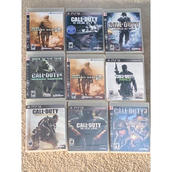 PS3 Games - Call of Duty (9 count)