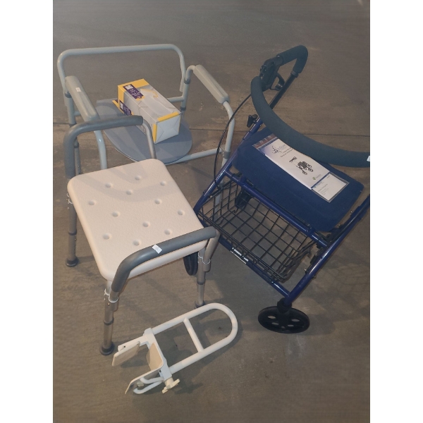 Home Healthcare: Trillium Walker, Shower Chair and Stool, Grab Bar