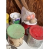 Image 5 : Vintage Metal Tins and Canisters Full of Odds and Ends