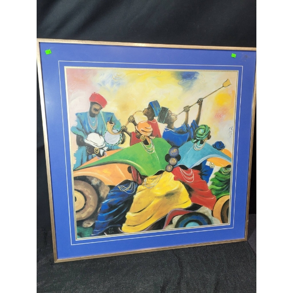 Numbered Print 937/950 by Canada-Nigerian Artist Chidi Okaye, 30×30 Inches