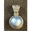 Image 1 : Black Mabe Pearl Sterling Pendant 4.7g