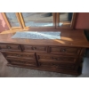 Image 3 : 7 Drawer Dresser 67 W, 19 D, 32 T w/ Attached Mirror 53 W, 46 T