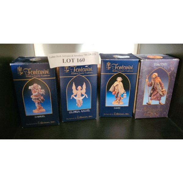 Fontanini Nativity Decor: Gabriel, Gloria Angel, David & Timothy