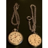 Image 1 : Vintage Marathon Pocket Watch Pair 18 Jewels 