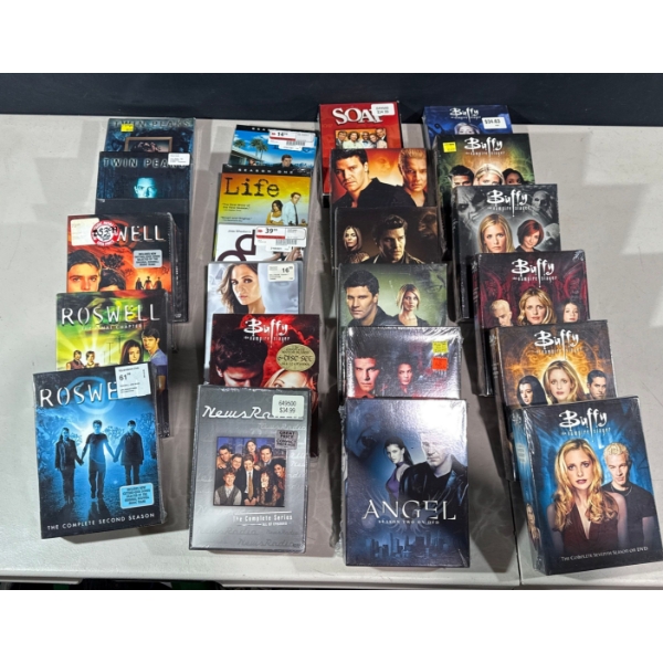 Large DVD Collection - Roswell, Life, Angel, Twin Peaks, Buffy the Vampire Slayer